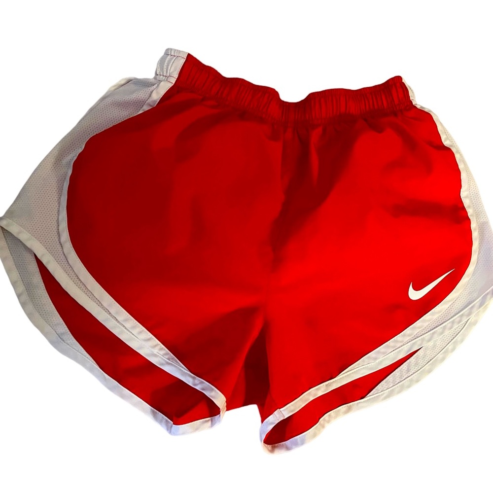 Nike Dri-Fit Red/White Athletic Shorts Sz S